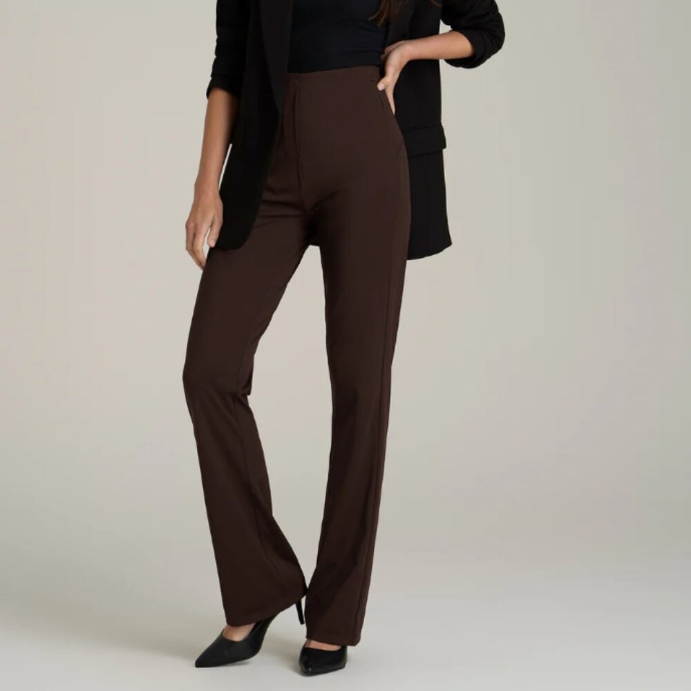 TALL High Rise Pull On Mini Flare Pant